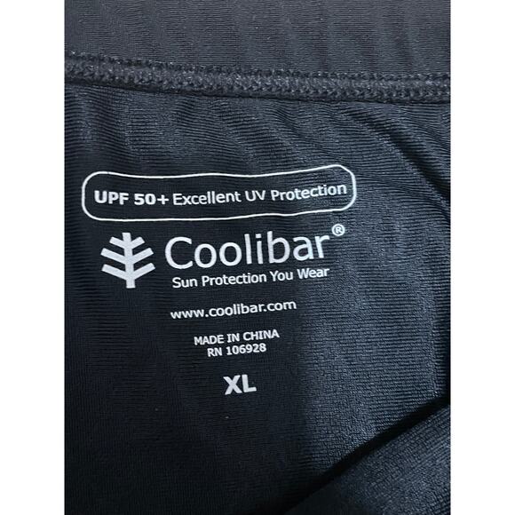 Coolibar Men's XL Black Deep Water Swim Tights Swim Surf 50+ UPF Stretch Pull On - Picture 2 of 8